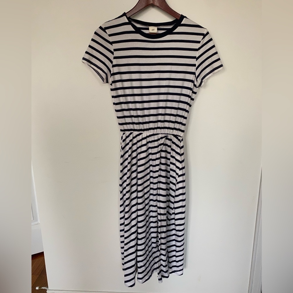 H&M Striped Maxi Dress
